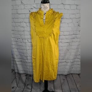 Fossil Ruffle tank top dress size medium